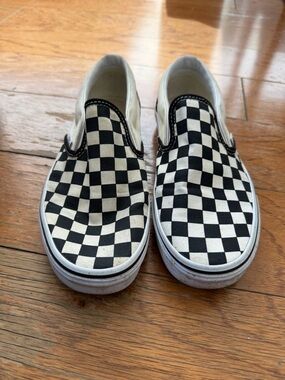 Vans slip on checkerboard
